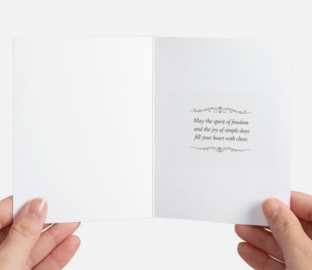 Patriotic Horns Greeting Card