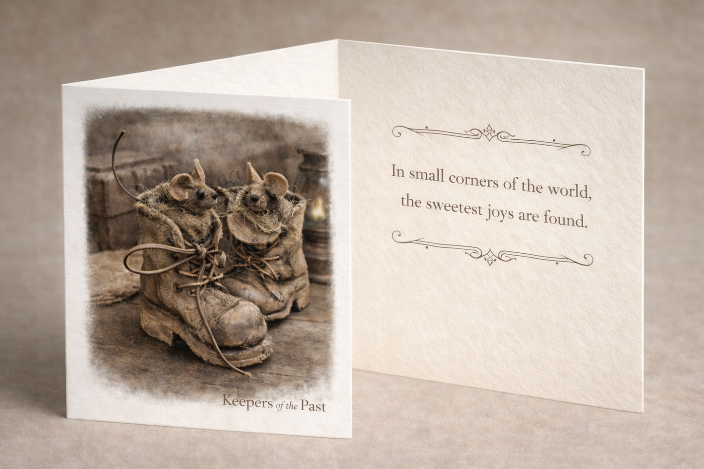 Cobblers Companion Mouse Greeting Card