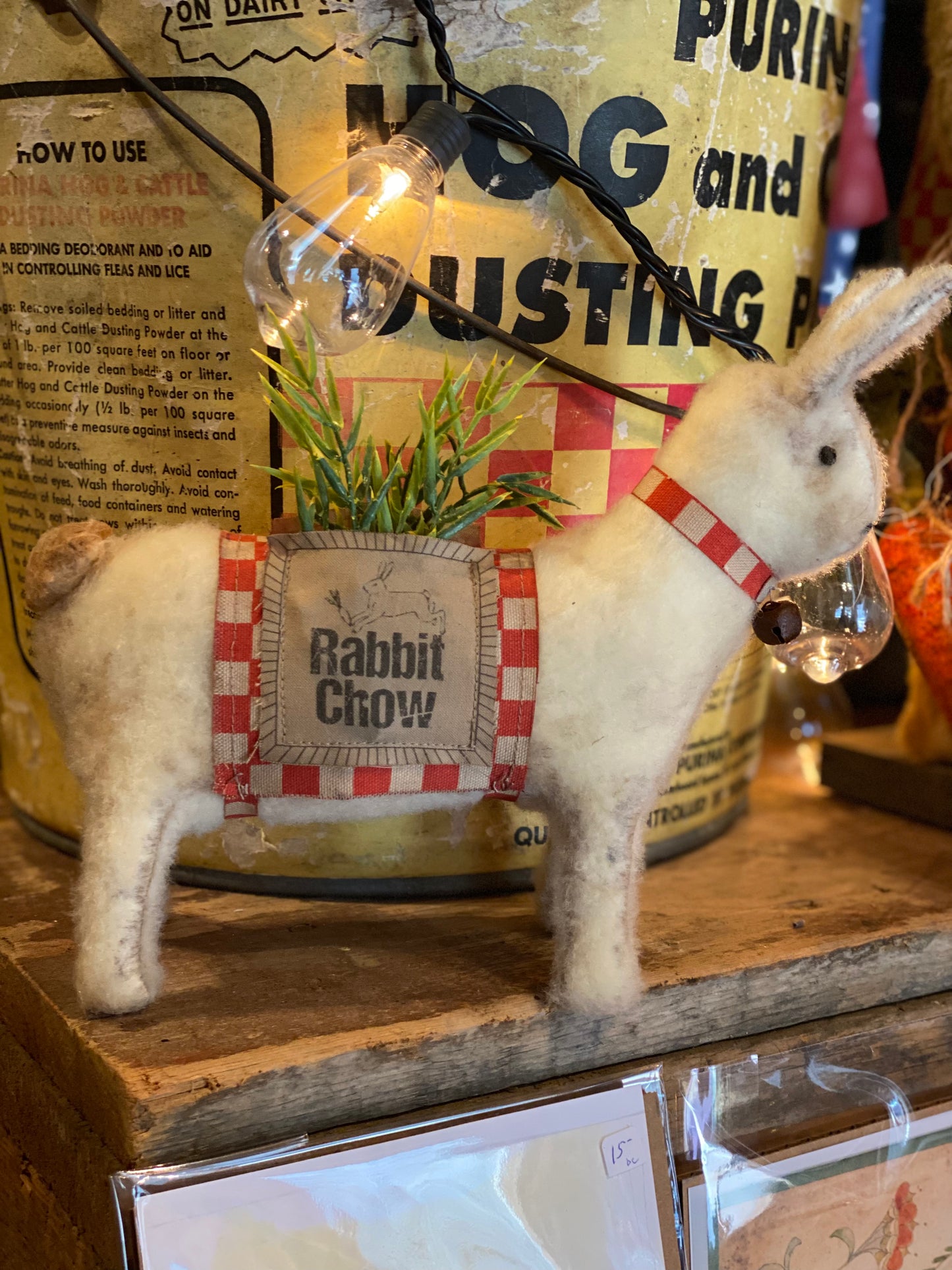 Primitive Rabbit Chow Advertising Rabbit