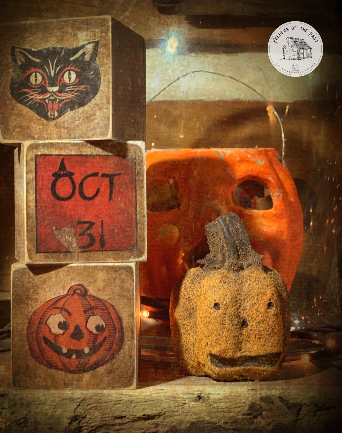 Set of 3 Halloween Blocks!