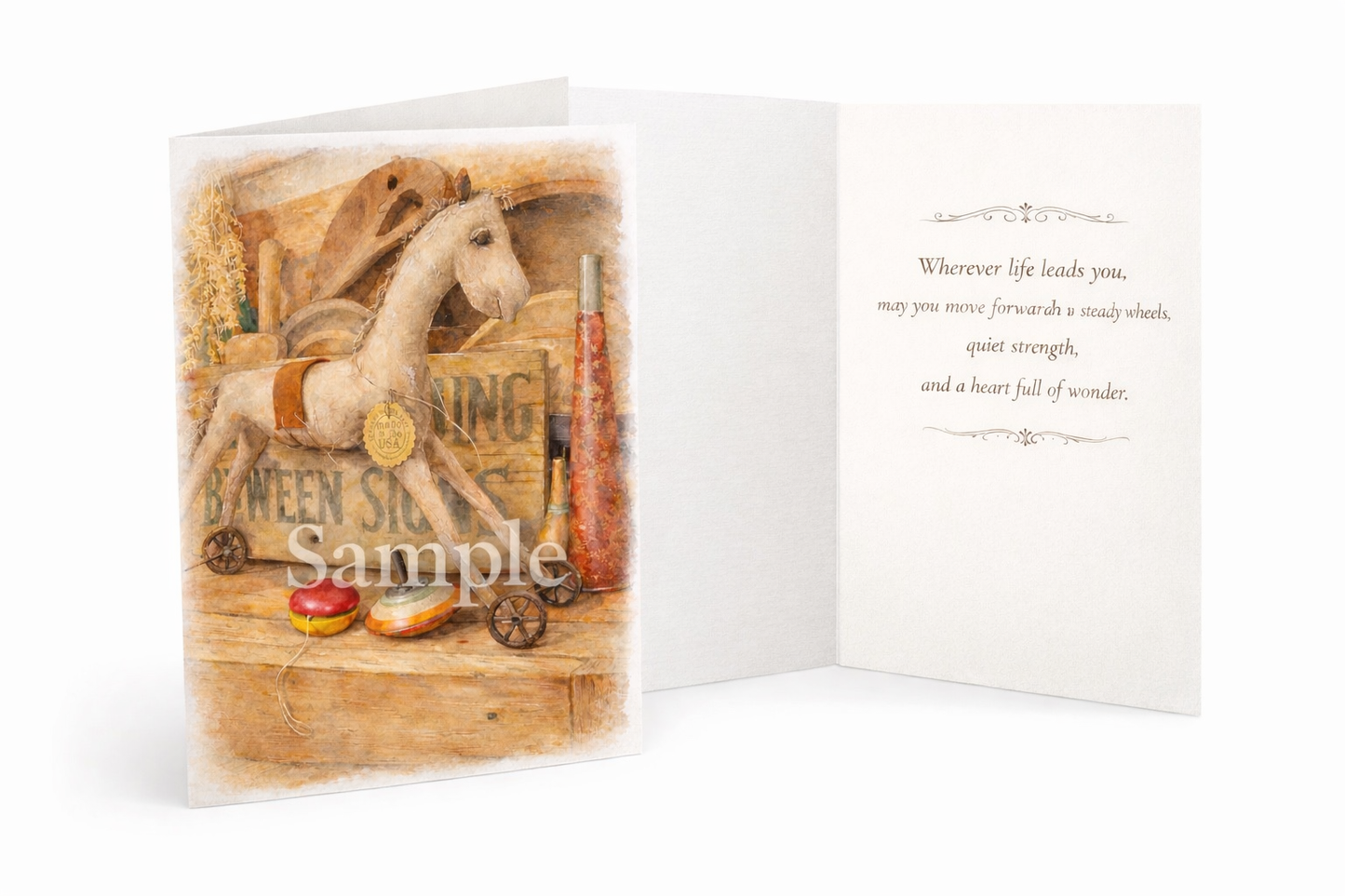 Old Hickory Horse Greeting Card