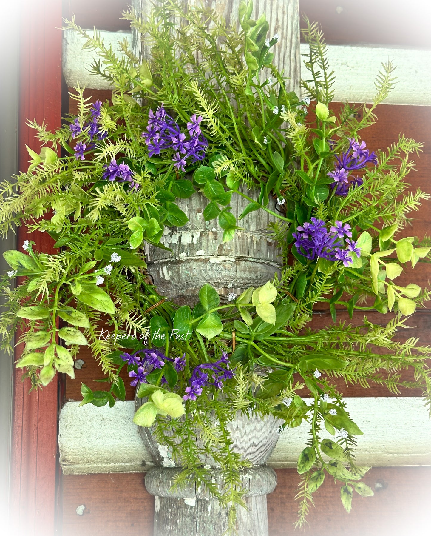 12” Purple Jasmine mixed Candle Ring