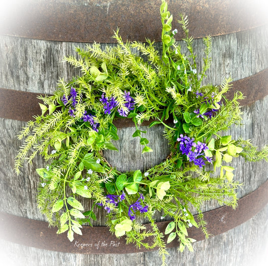 12” Purple Jasmine mixed Candle Ring