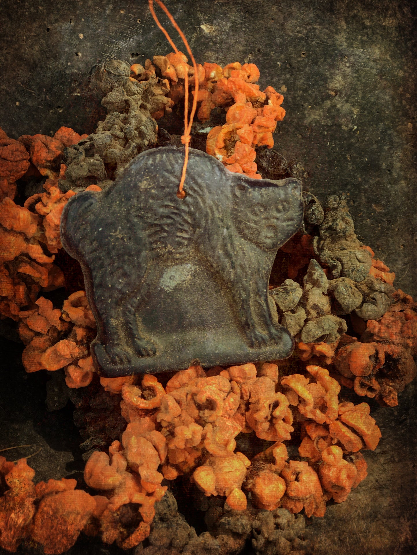 Primitive Halloween Black Cat Ornie