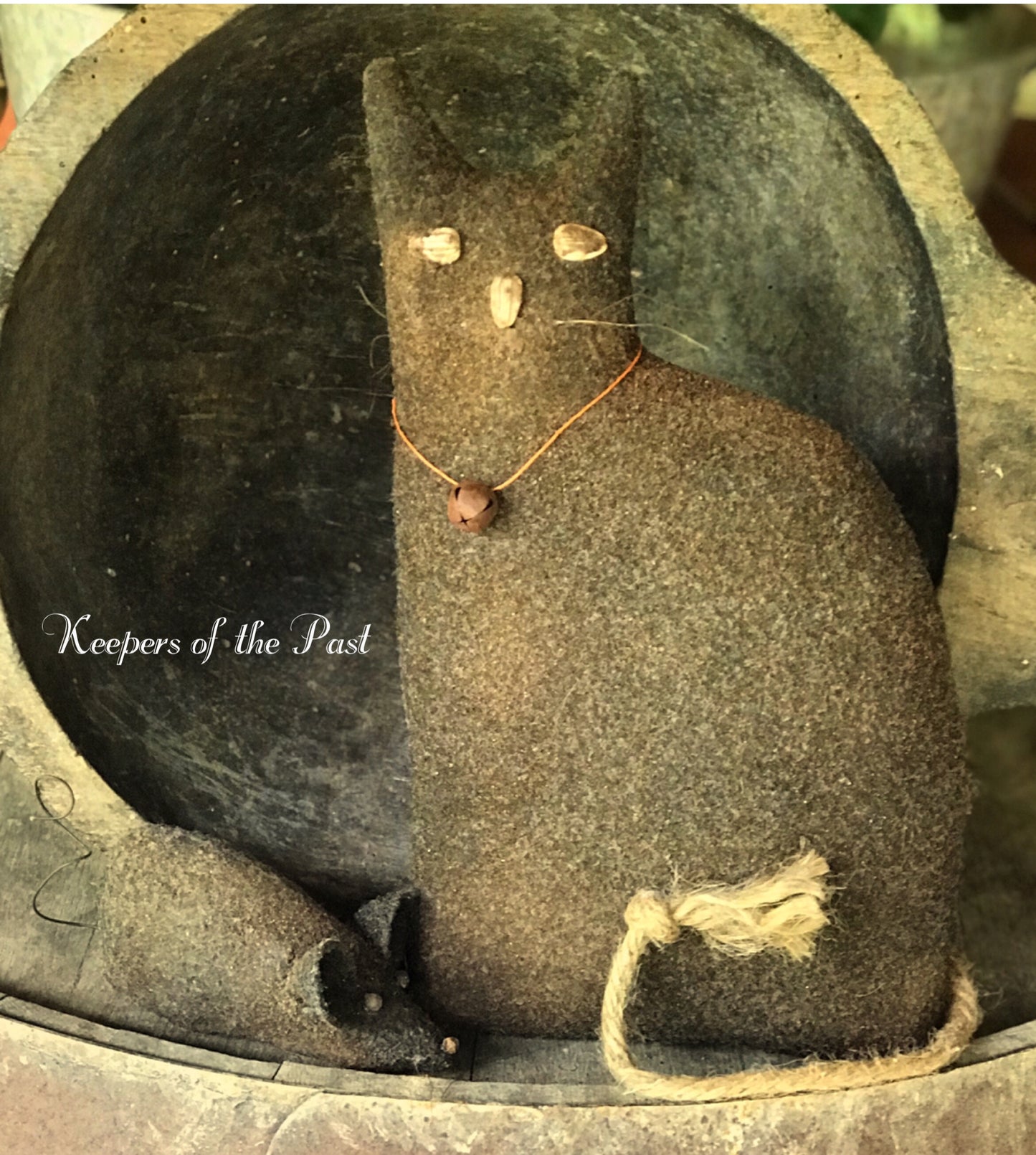 Primitive Halloween Black Feline