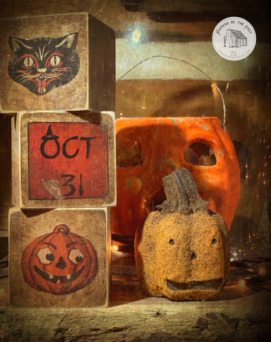 Set of 3 Halloween Blocks!