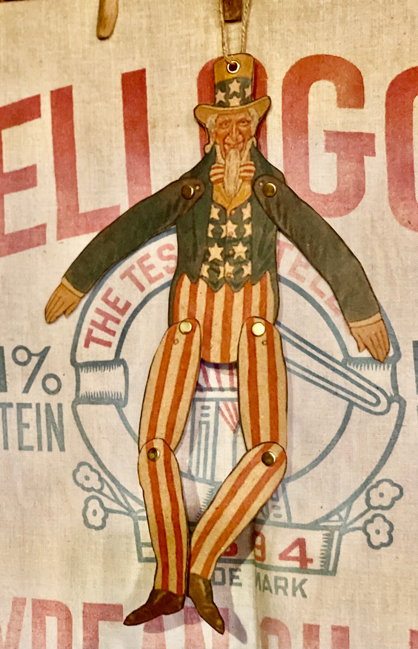 Card stock Articulated Uncle Sam