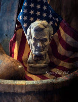 Primitive Wax Abe Lincoln Statue