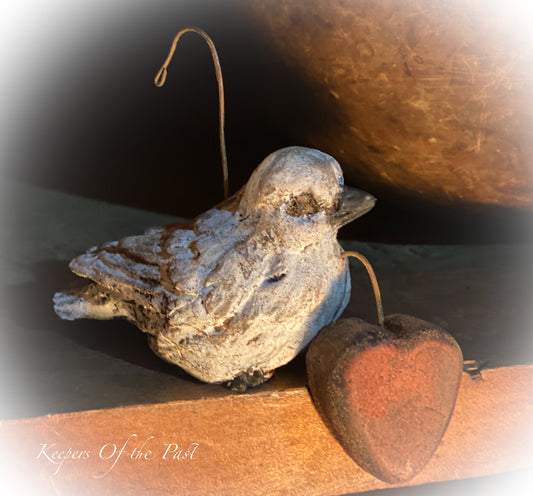 Primitive Love Dove Ornie