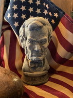 Primitive Wax Abe Lincoln Statue